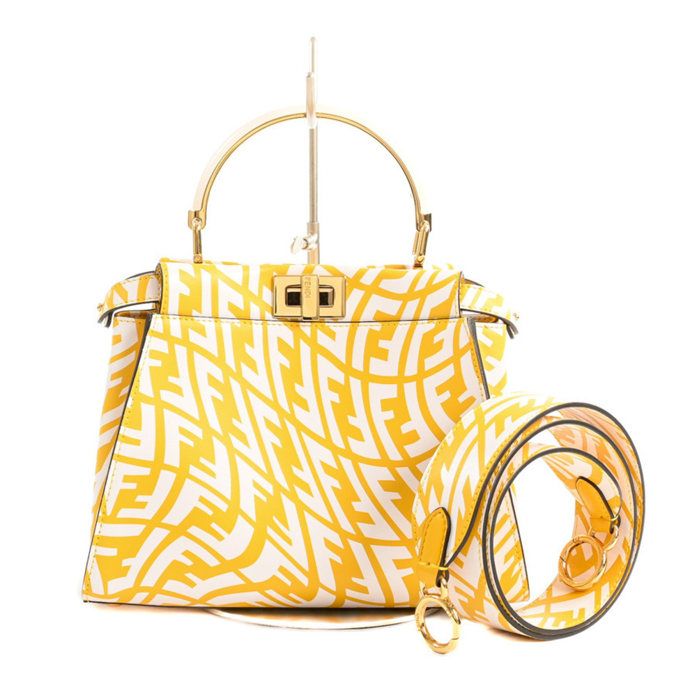 Fendi Peekaboo Handbag Yellow